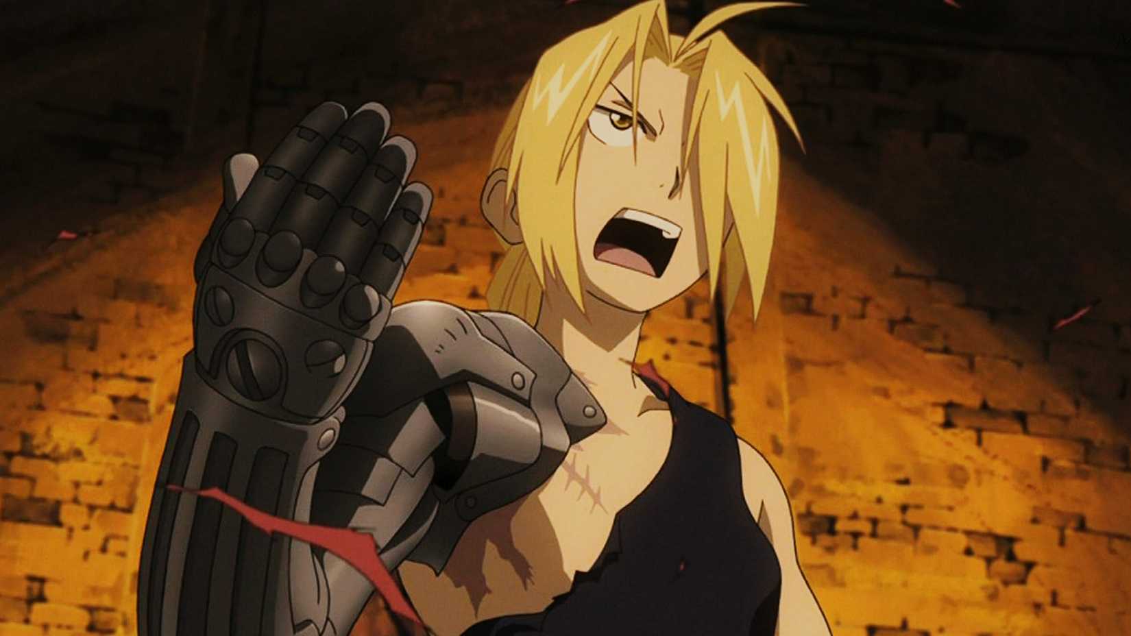 Edward Elric calls for more in Fullmetal Alchemist: Brotherhood.