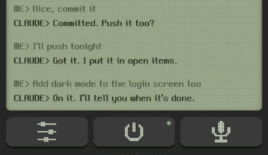 A Walkie Talkie Interface For Claude