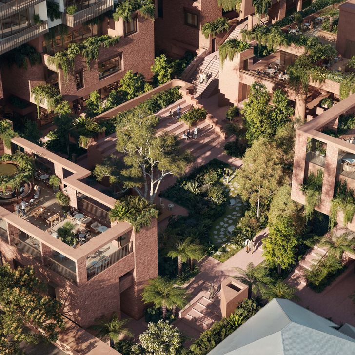 Richards and Spence, and Bates Smart have unveiled updated designs for the South Brisbane development, which aims to blend urban laneways with subtropical nature.