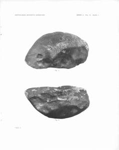Two views of a rock.