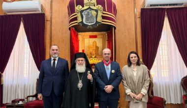 The Secretary General for Religious Affairs of the Ministry of Education of Greece visited the Patriarch of Jerusalem