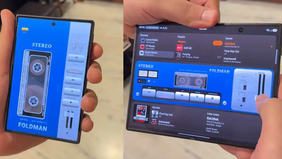 Samsung Galaxy Z Fold 8 walkman music player