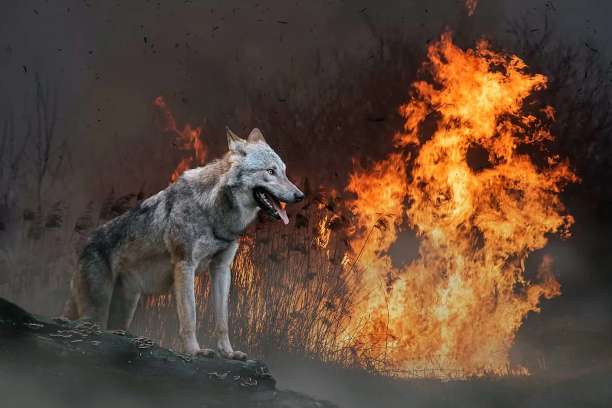 Every Animal Flees the Fire, But Wolves Walk Straight into It