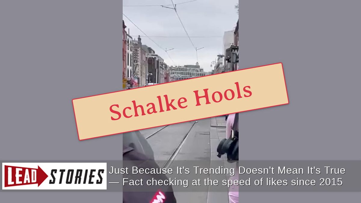 Fact Check: Video Does NOT Show A Large Group Of Muslims Chanting In Dublin In September 2026 -- They Are FC Schalke 04 Hooligans