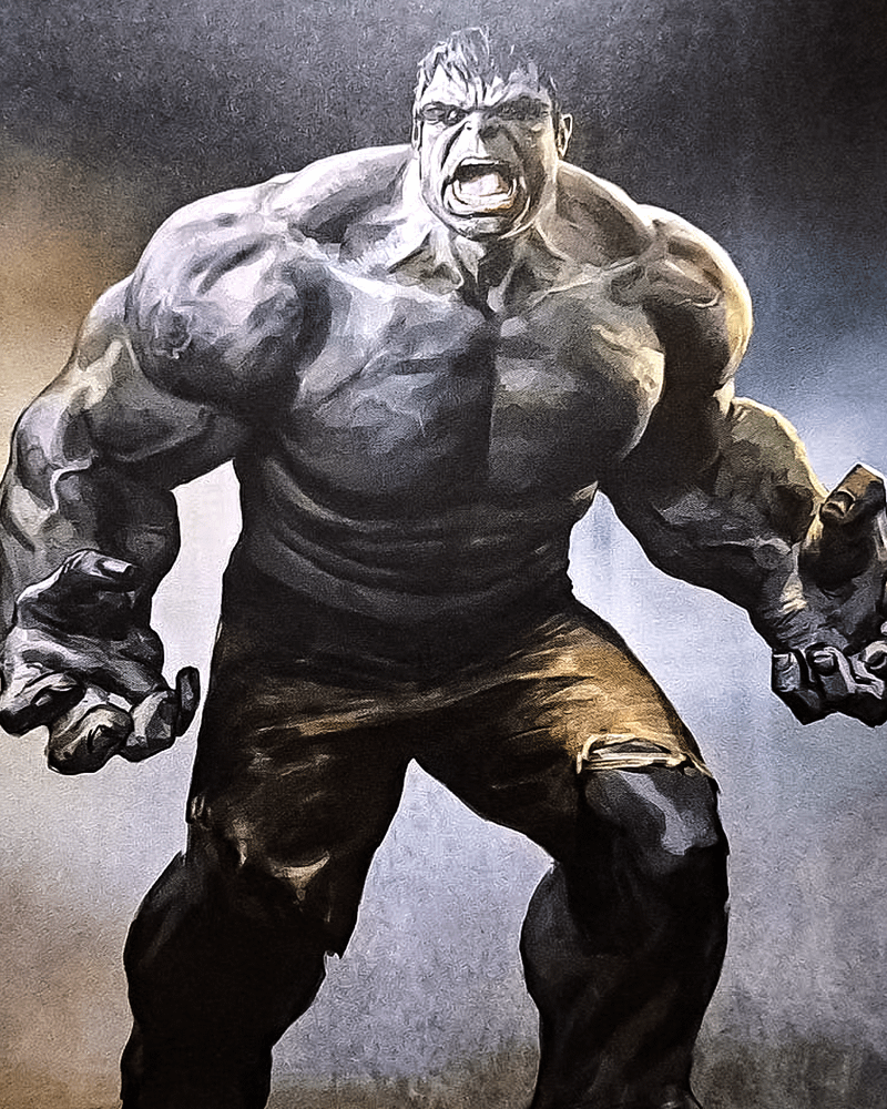 Gray Hulk from Spider-Man: Brand New Day concept art.