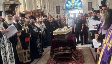 Jerusalem: Large number of faithful gathered to bid farewell to Archimandrite Ioustinos of the Holy Sepulchre