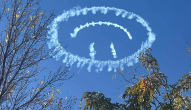 Look up and smile: Sky artist paints Saturday morning happy face over Carson City