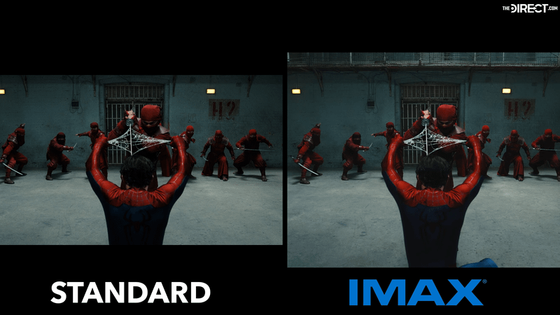 Spider-Man Brand New Day, The Hand ending fight in standard vs IMAX.