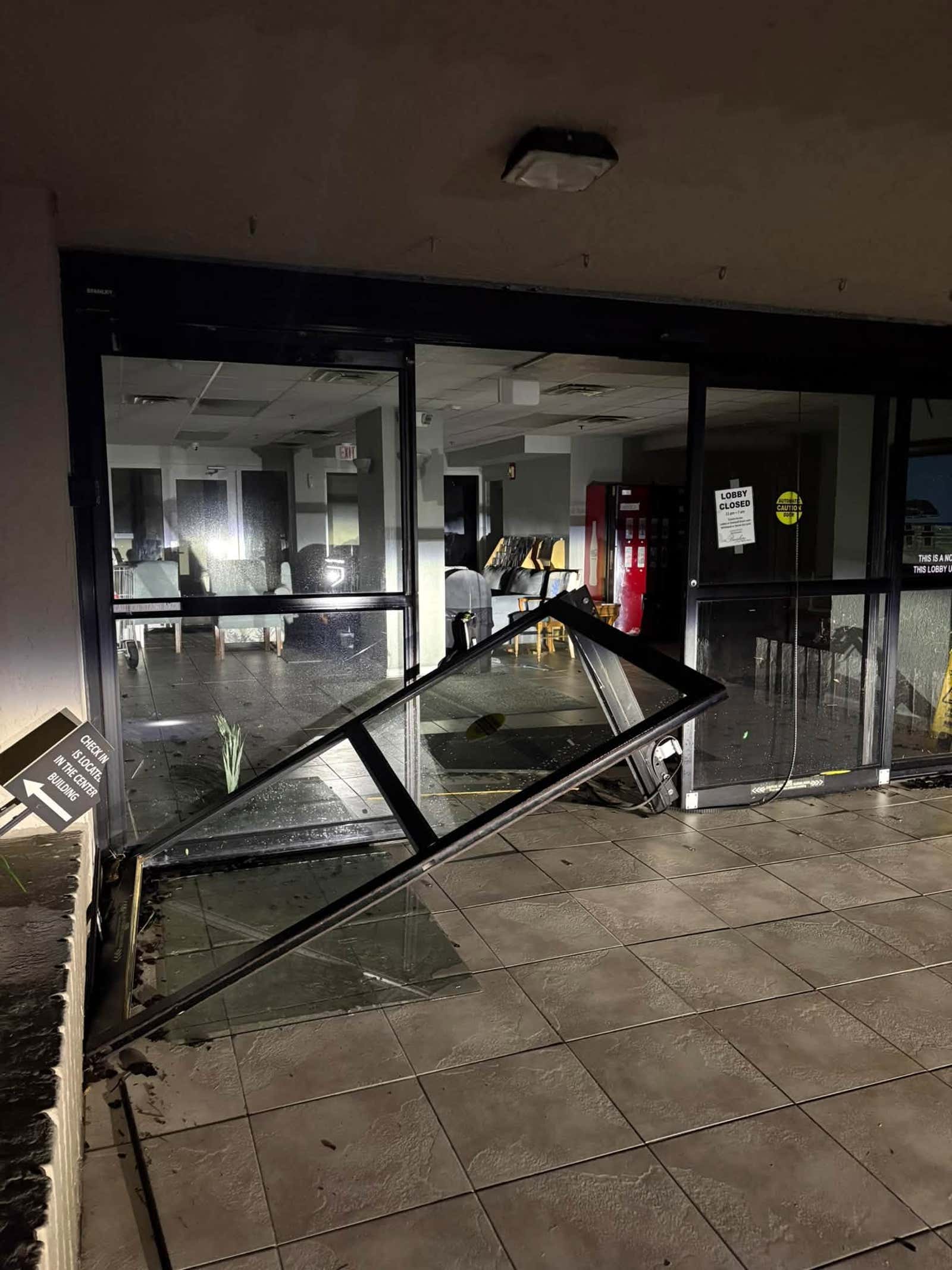 Images of storm damage from Hurricane Isaias near Destin, Florida.