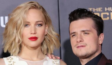 Jennifer Lawrence, and Josh Hutcherson attend the premiere of Lionsgate's 'The Hunger Games: Mockingjay - Part 2' at Microsoft Theater on November 16, 2015 in Los Angeles, California