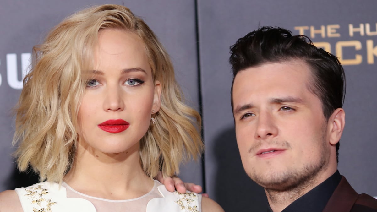 Jennifer Lawrence, and Josh Hutcherson attend the premiere of Lionsgate's 'The Hunger Games: Mockingjay - Part 2' at Microsoft Theater on November 16, 2015 in Los Angeles, California