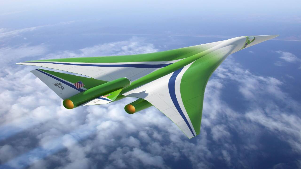 Representative image of an aircraft design by NASA. Credits - Wikimedia Commons Lockheed_supersonic_passenger_aircraft_concept (1)