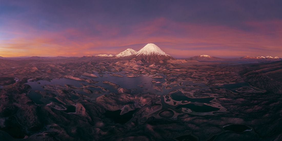 "I spent three days and three nights at around 4,500 metres above sea level, giving myself the best possible chance of photographing the area under ideal conditions," says winner of the world's biggest panoramic photography competition