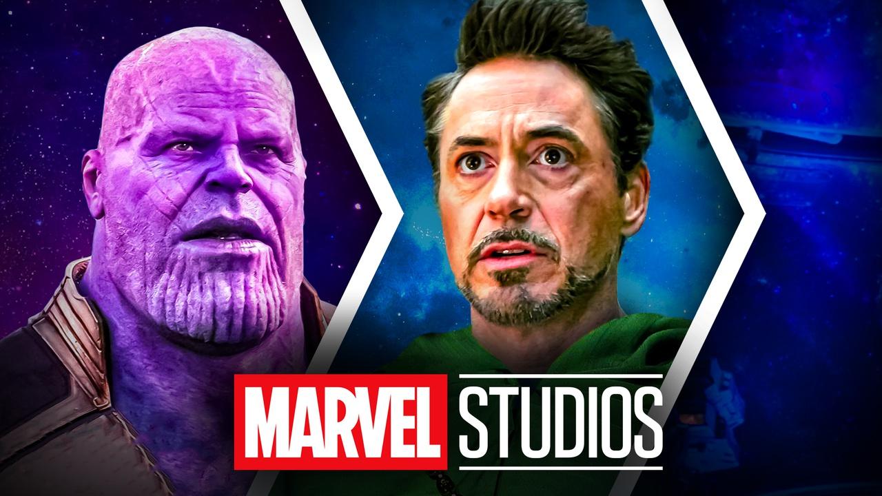 Thanos, Doctor Doom, Marvel Studios logo