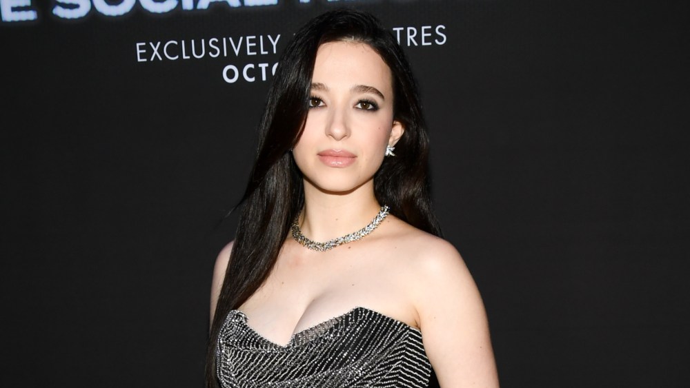 Mikey Madison wears Vivienne Westwood and Tiffany & Co. at "The Social Reckoning" premiere on Oct. 4 in New York City.