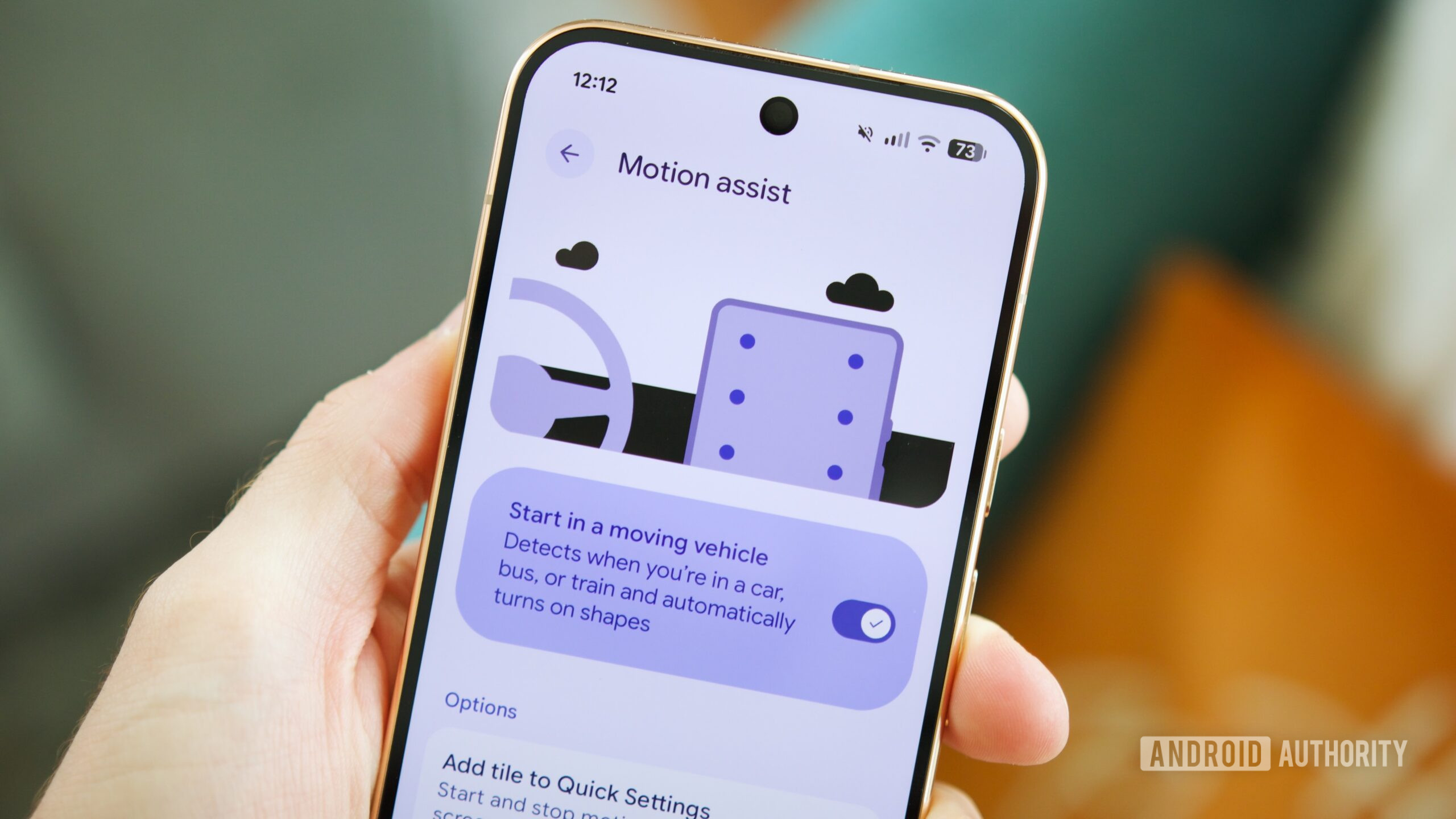 Motion Assist feature running on a Pixel phone.