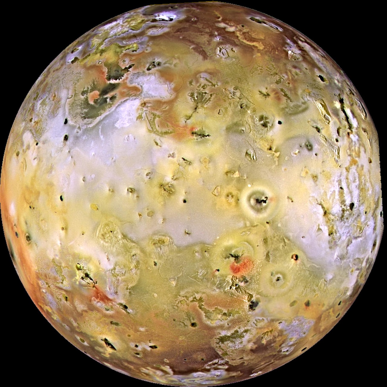 Photo of Jupiter's Moon Io.