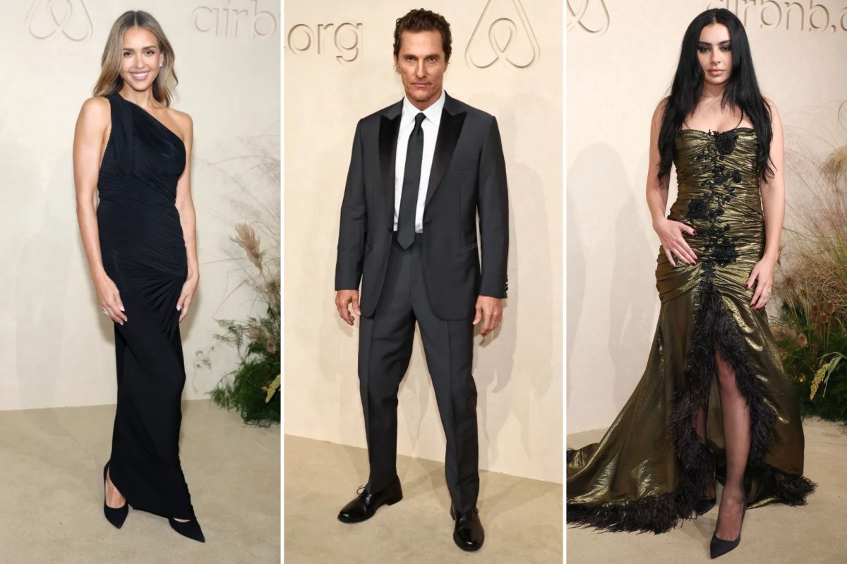 2026 Airbnb Gala red carpet: Jessica Alba, Matthew McConaughey, Charli XCX and more
