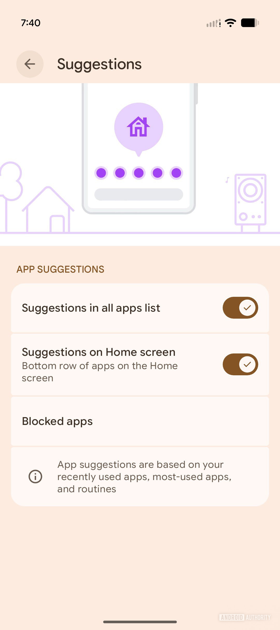 pixel launcher app suggestions 1