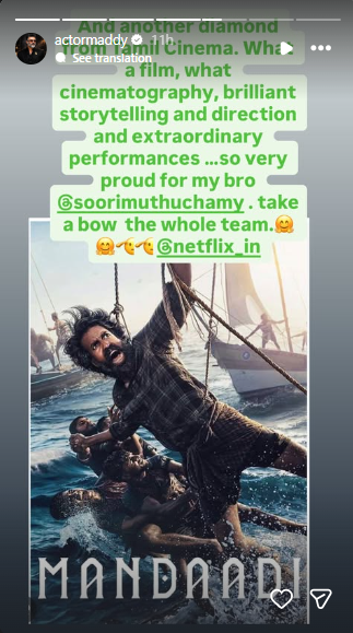 R Madhavan's IG post