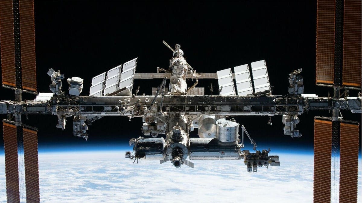 A shot of the International Space Station