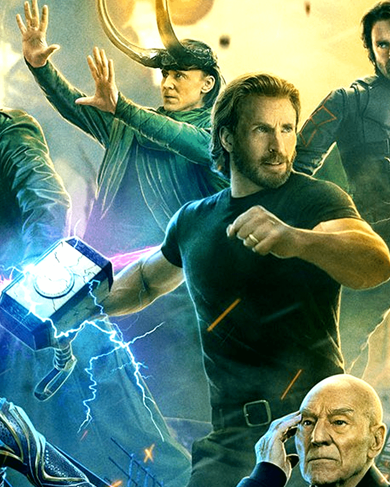 Steve Rogers holding Mjolnir in Avengers: Doomsday concept art.