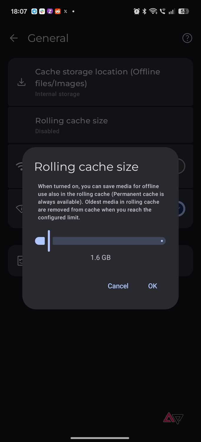 symfonium rolling cache