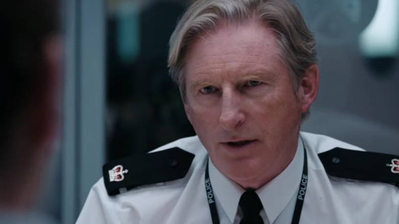 Adrian Dunbar's Ted Hastings wearing his uniform on Line of Duty