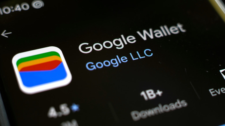 Google Wallet in the Play Store