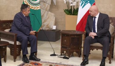 Joseph Aoun - Nabil Fahmi meeting in Lebanon