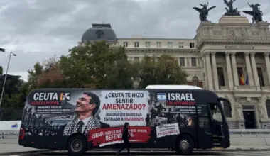 Madrid bus campaign links Ceuta border breach to Oct. 7 attacks - Israel & Jewish News