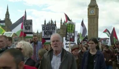 Thousands join pro-Palestinian marches in several European cities