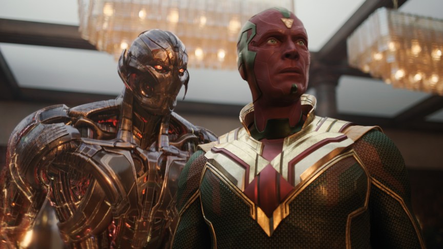 Ultron and Vision look outward in VisionQuest.