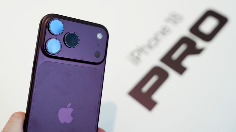 Apple's iPhone 18 Pro next to packaging that says 'iPhone 18 Pro.'