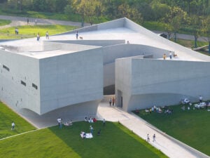 Visitors on roof of Zi Museum