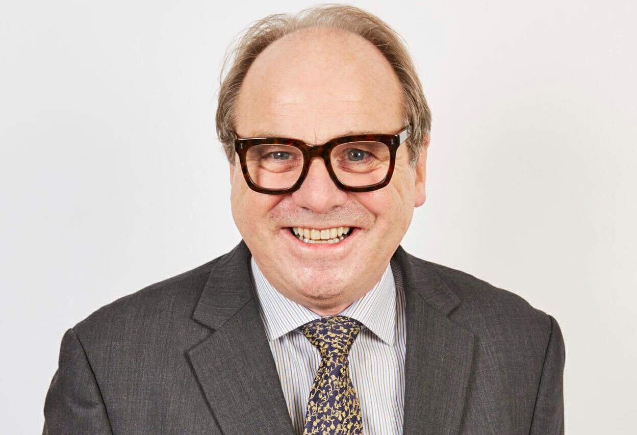 Kevin Moore, a professor at University College London and the Royal Free London NHS Foundation Trust, smiling.