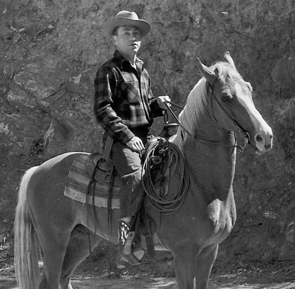 Charles Neider on his horse Chico.