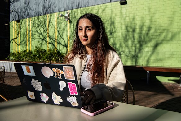 Student Tarushi Nanwani says the apps are not to replace reading completely but are helpful when she is super busy.  