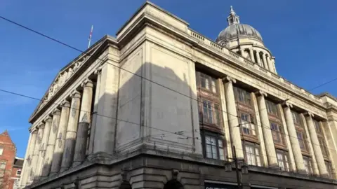 Outside of Nottingham Council House