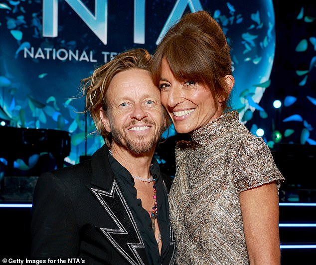 Michael Douglas and Davina McCall during the National Television Awards on Wednesday