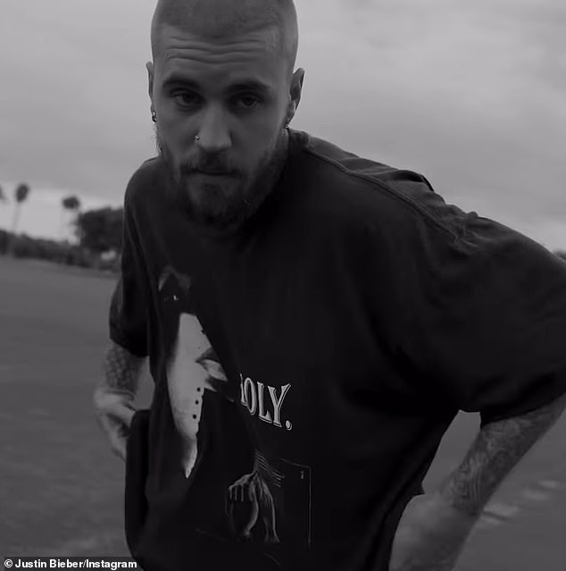 On Monday, the 50-year-old posted a series of black-and-white images of Bieber alongside a moving caption which read, 'We're cheering you on and praying for you always Justin'
