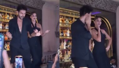 Kartik Aaryan, Ananya Panday climb on bar top, dance to Jumma Chumma De De at Tu Meri Main Tera Main Tera Tu Meri wrap