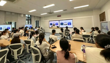 Caption: Students in an AI-related course