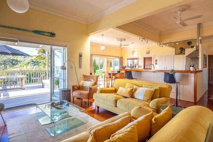 A 4.4ha block, complete with farmhouse, is up for grabs at 54 Korora Road, in Oneroa. The vendors bought it in 1971 for $43,000. Photo / Supplied