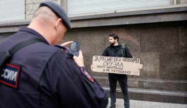 Protest against legislation set to impose restrictions on internet searches in Moscow