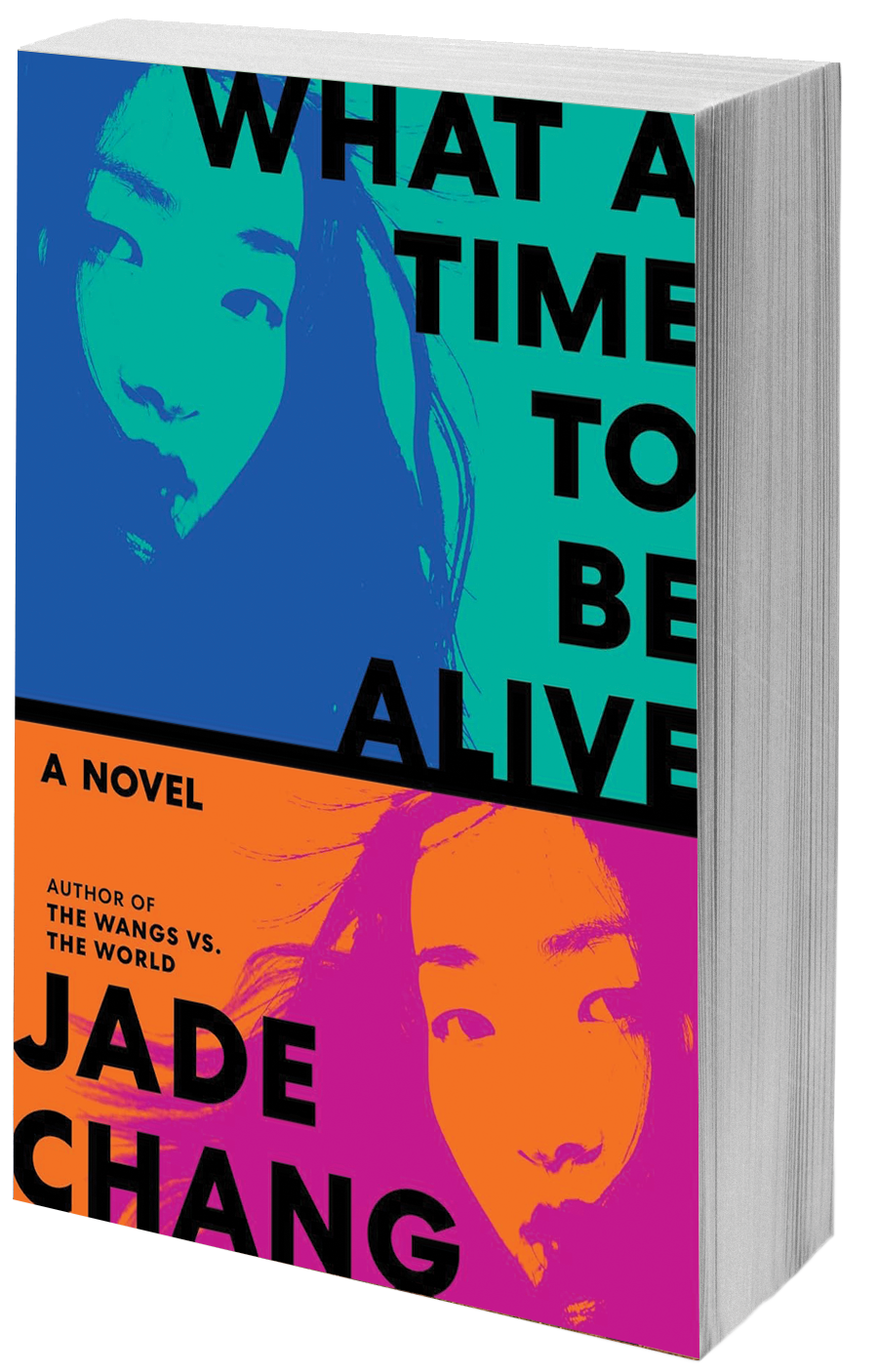 book cover woman on birght backgrounds