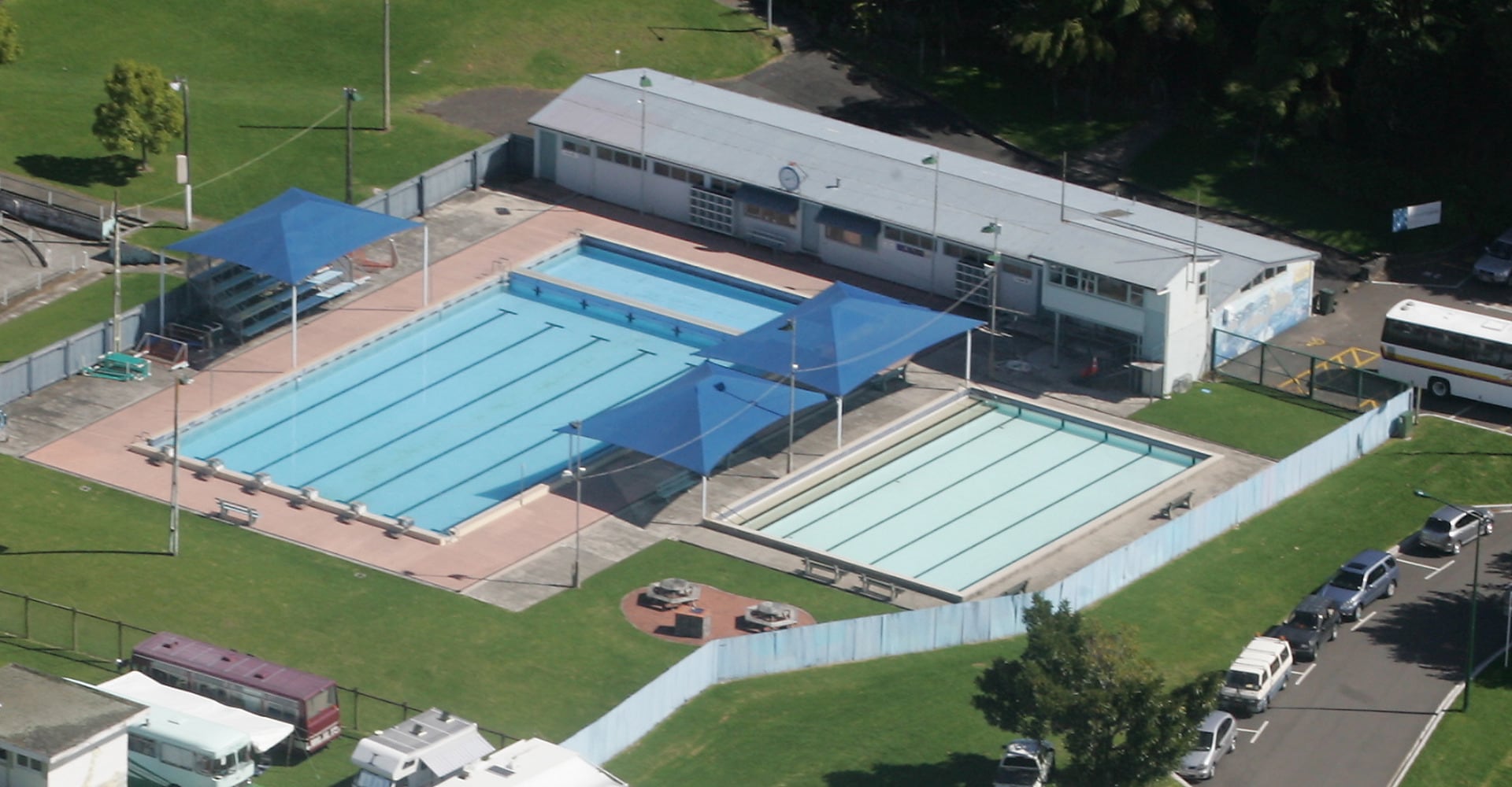 The new aquatic facility will be built on the current Memorial Park pool site. Photo / Mark McKeown