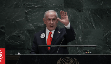Netanyahu condemns support for Palestinian state at UN after scores walk out