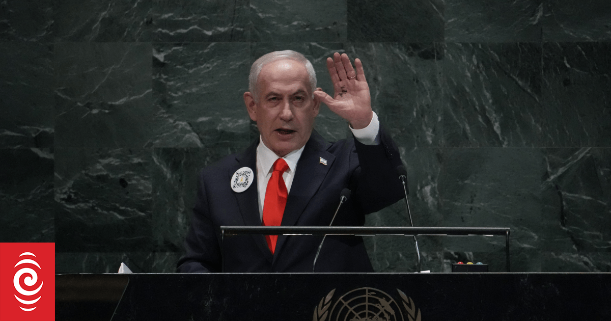 Netanyahu condemns support for Palestinian state at UN after scores walk out
