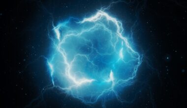 a blue ball of lightning